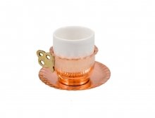 Coffee accessories/Copper - Brass Coffee Cups - Tea Pots :Copper Coffee Cup Set N1