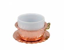 Coffee accessories/Copper - Brass Coffee Cups - Tea Pots :Copper Coffee Cup Set N2