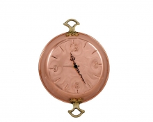 Hanging decorative items/Copper Hanging Pans - Clocks :Copper Hanging Pan Clock