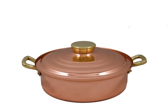 Kitchen Ware/Saute Pots :Copper Saute Pot N14