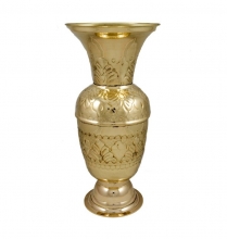 Decorative Items/Copper - Brass Engraved Vase :Brass Engraved Vase N1