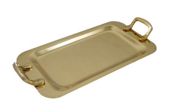 Coffee accessories/Copper - Brass Trays :Brass French Type Tray